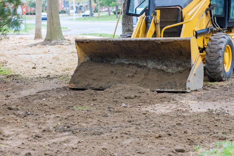 Commercial landscape grading